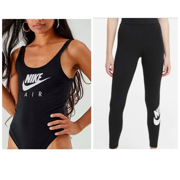 Nike Pants - Bundle of Nike Women black fit  Bodysuit & leggings